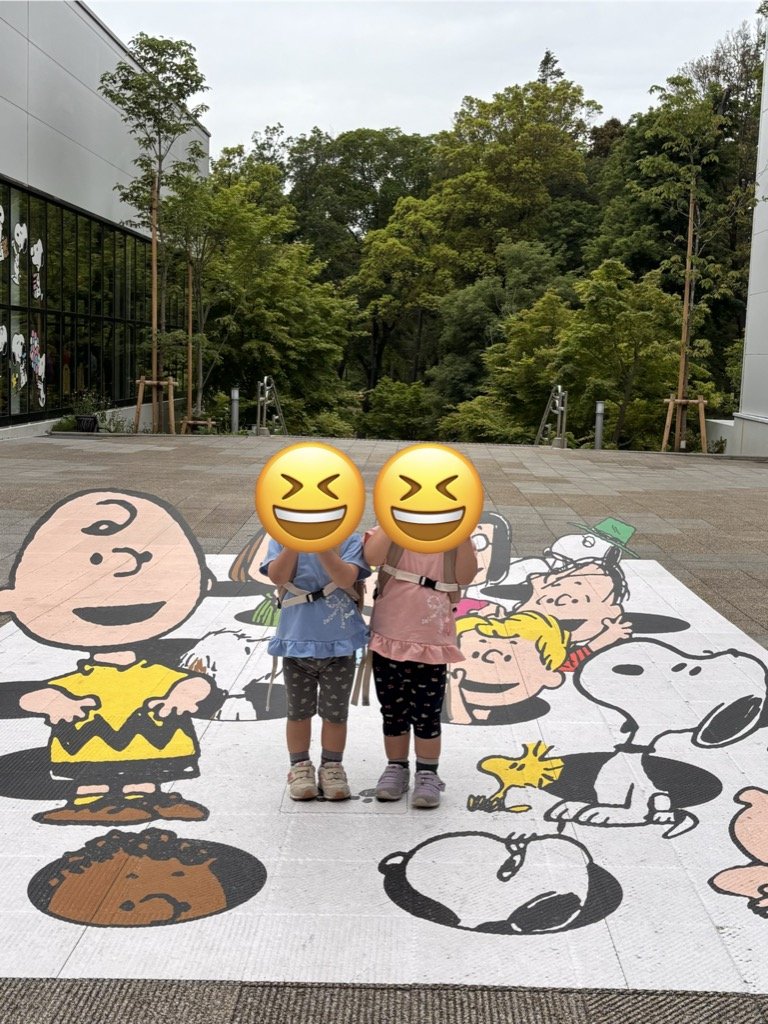 PEANUTS Cafe 店内のスヌーピー トリックアート
